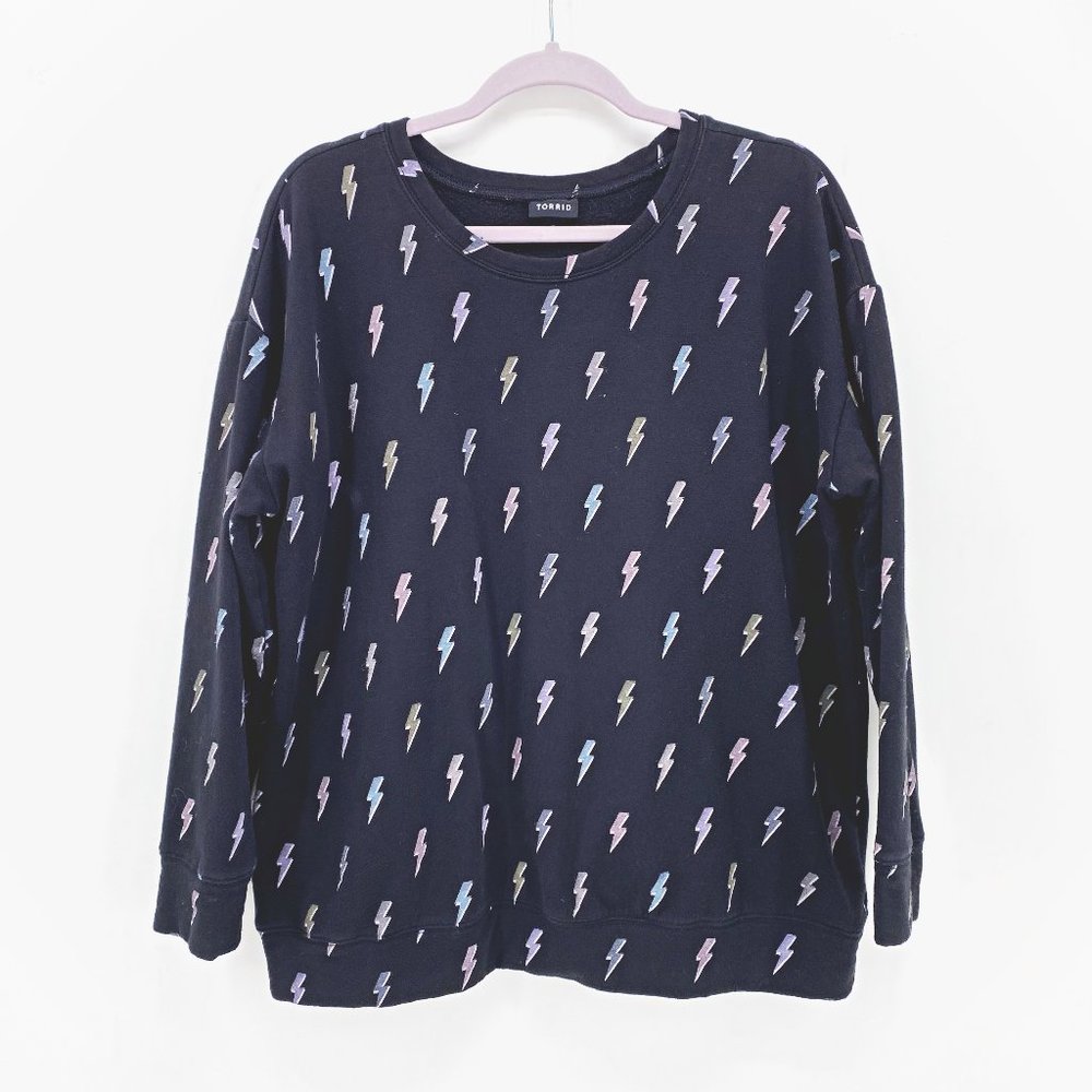 Torrid Super Soft Fleece Lightning Sweatshirt
